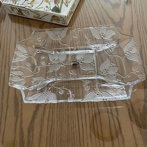 Antipasto crystal dish